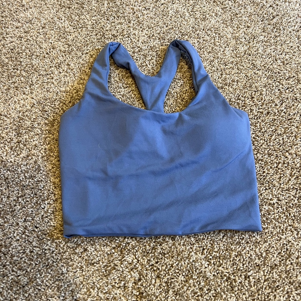 Blue Racerback Sports Bra